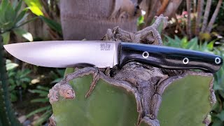 Bark River Knives Fox River EXT-1 S45VN Black Canvas Micarta Blue Liners  Hollow Pins Knife Video
