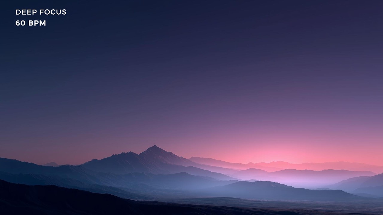 Deep Focus 60 BPM for Deep Work (No Distractions)