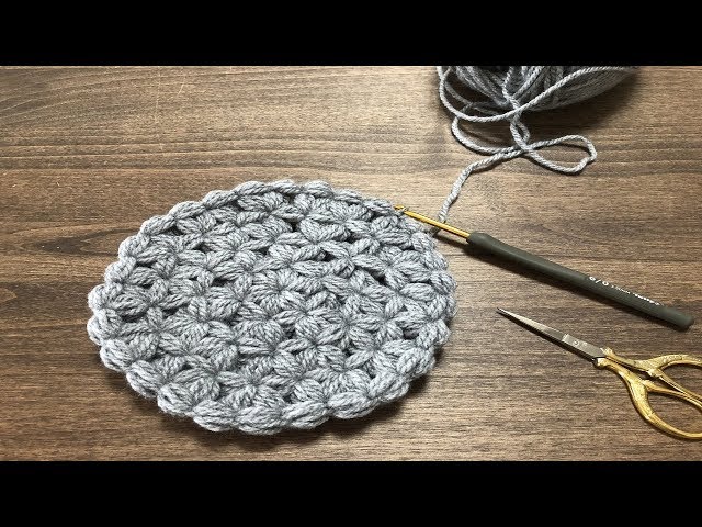 How to Crochet a Reef Stitch Circle] I Tried Crocheting from