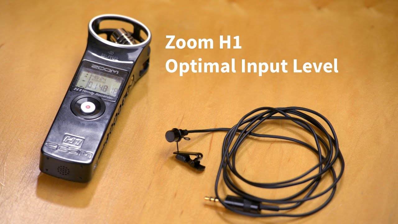 Zoom H1 Optimal Input Level 
