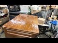 Stripping a Leslie cabinet, part 4.