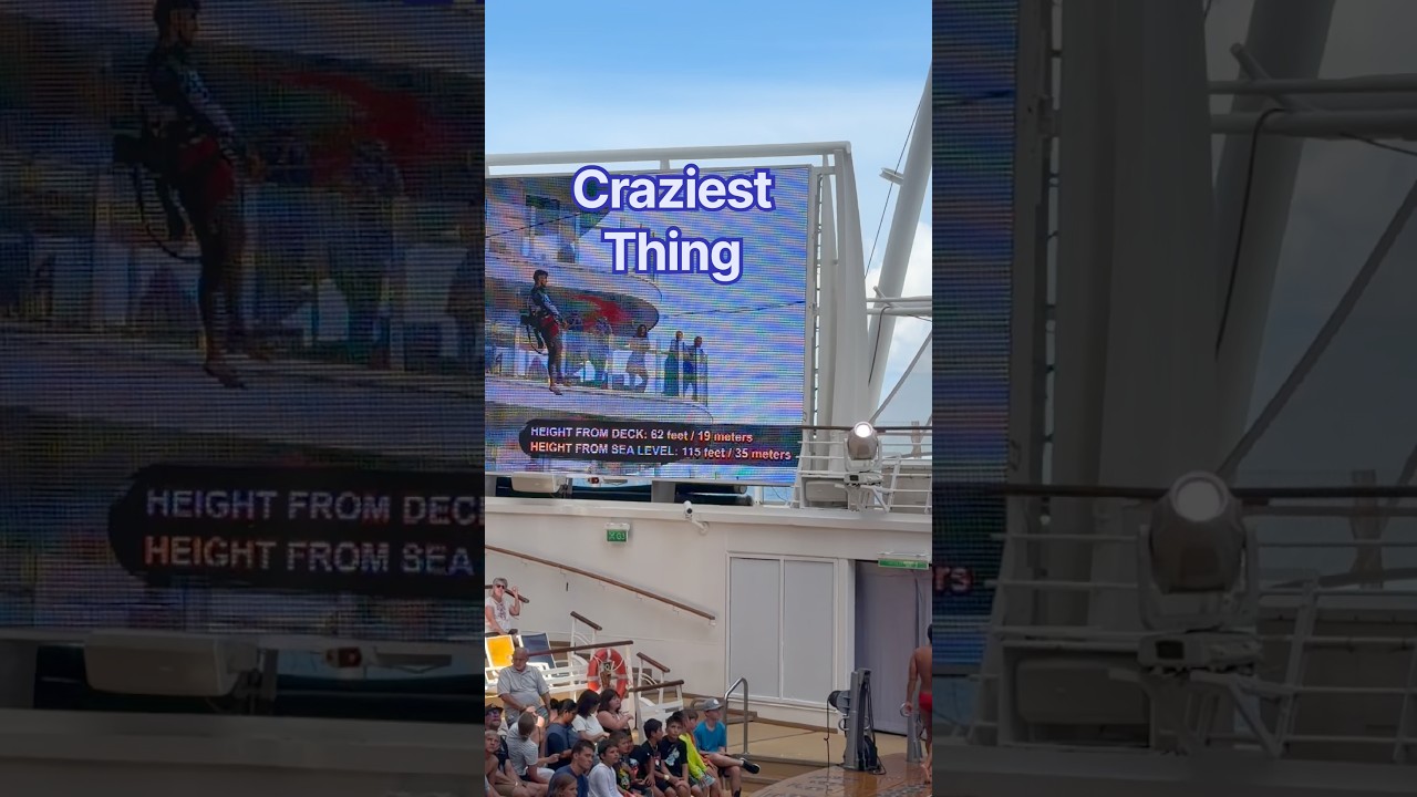 AquaTheater performance- what’s the craziest thing you’ve ever seen on a cruise?