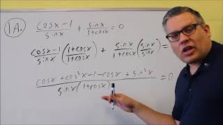 MATH 127 Trigonometry Sample Test 2 #1A