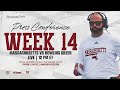 2025 Massachusetts Football - Week 14 (Bowling Green) Thursday Press Conference