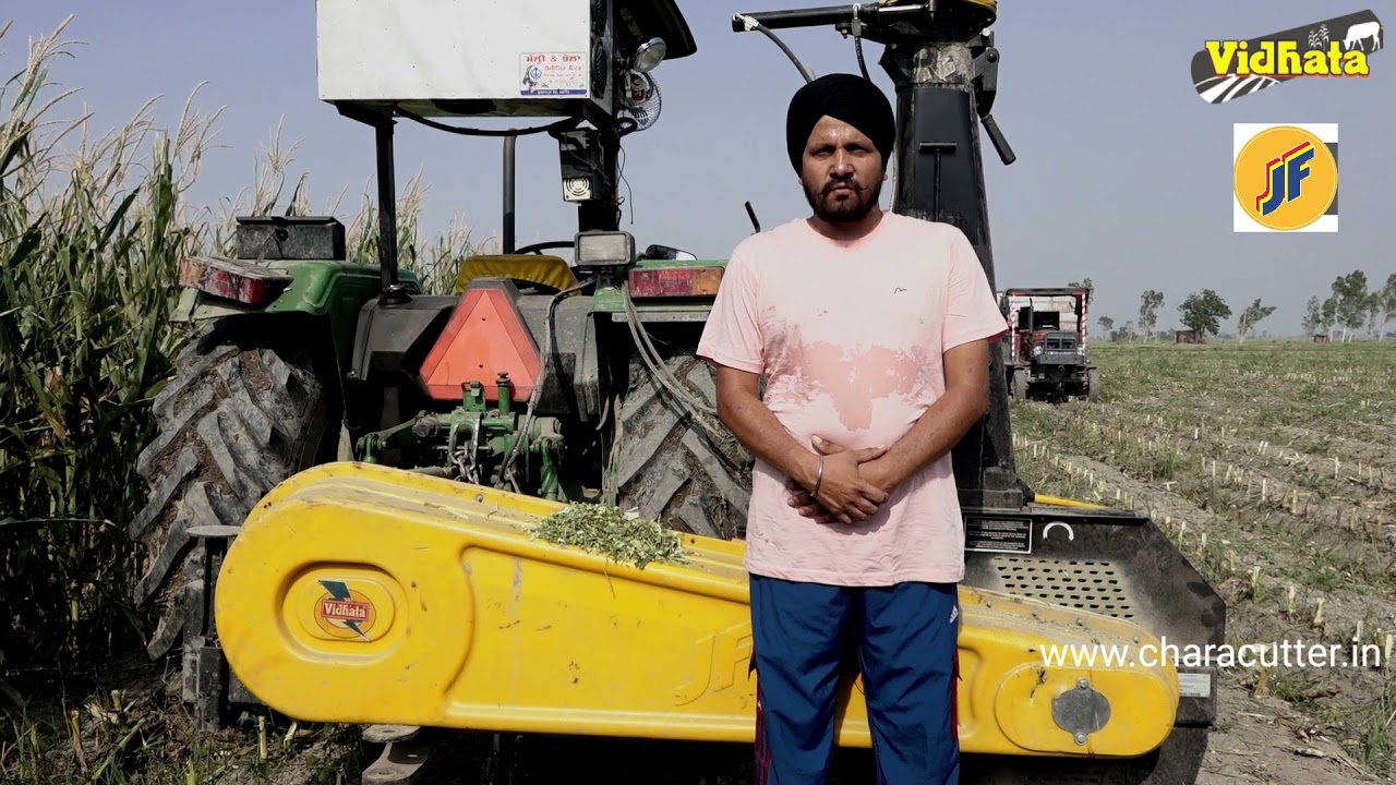 Harvester-JF AT1000 Making good silage Punjab dairy Farm rewew- maize ☎️1800-309-3852