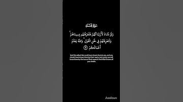 سوره محمد من الايه ٣٠ إلى الايه ٣١