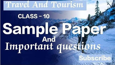 Class 10th Travel and tourism| Most important questions with pyq | 2025-26 | @dreamacdemy