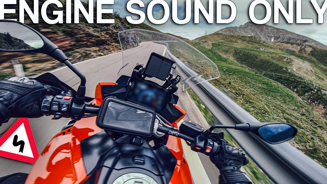 BMW S 1000 XR on an empty mountain road [RAW Onboard]