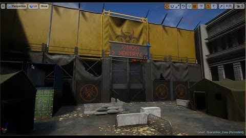 Making of Quarantine zone gate 3ds max UE4 tutorial part-4