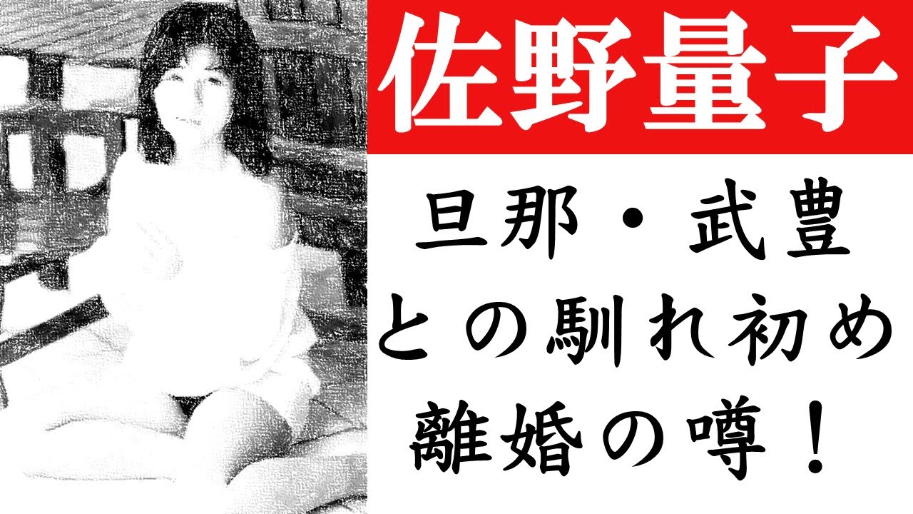 佐野量子 武豊 馴れ初め