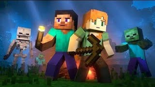minecraft animasi tawuran melawan witch lagu goyang kemenangan