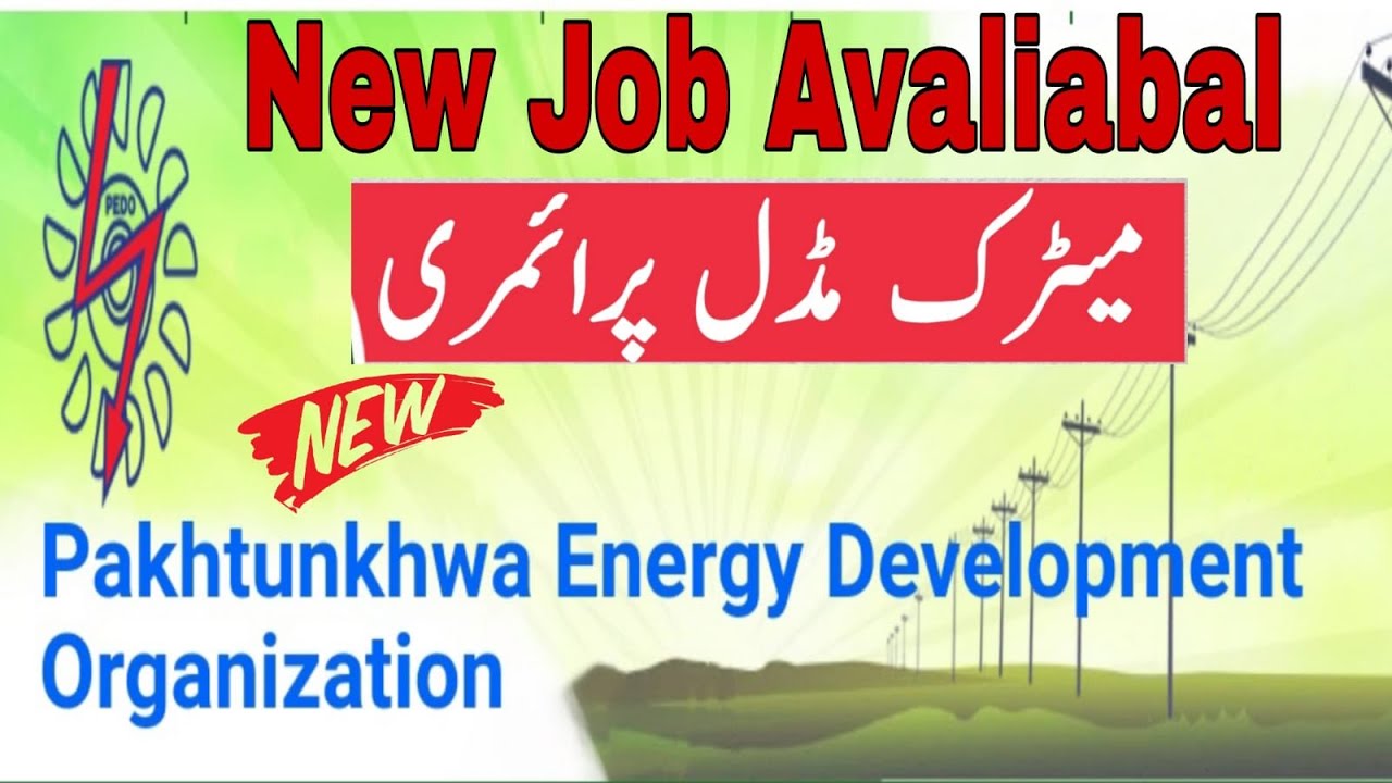 New Job PEDO Pakhtunkhwa Energy Development Organization Jobs 2022 in Pakistan