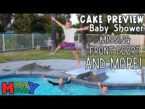 Shopping, Swimming, Baby Shower Sneak Peak & New Front Door || Mommy Monday