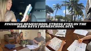 Homeschooling Through the Hard Days | Finishing Strong | PCS Prep, Discipline & Real Mom Life