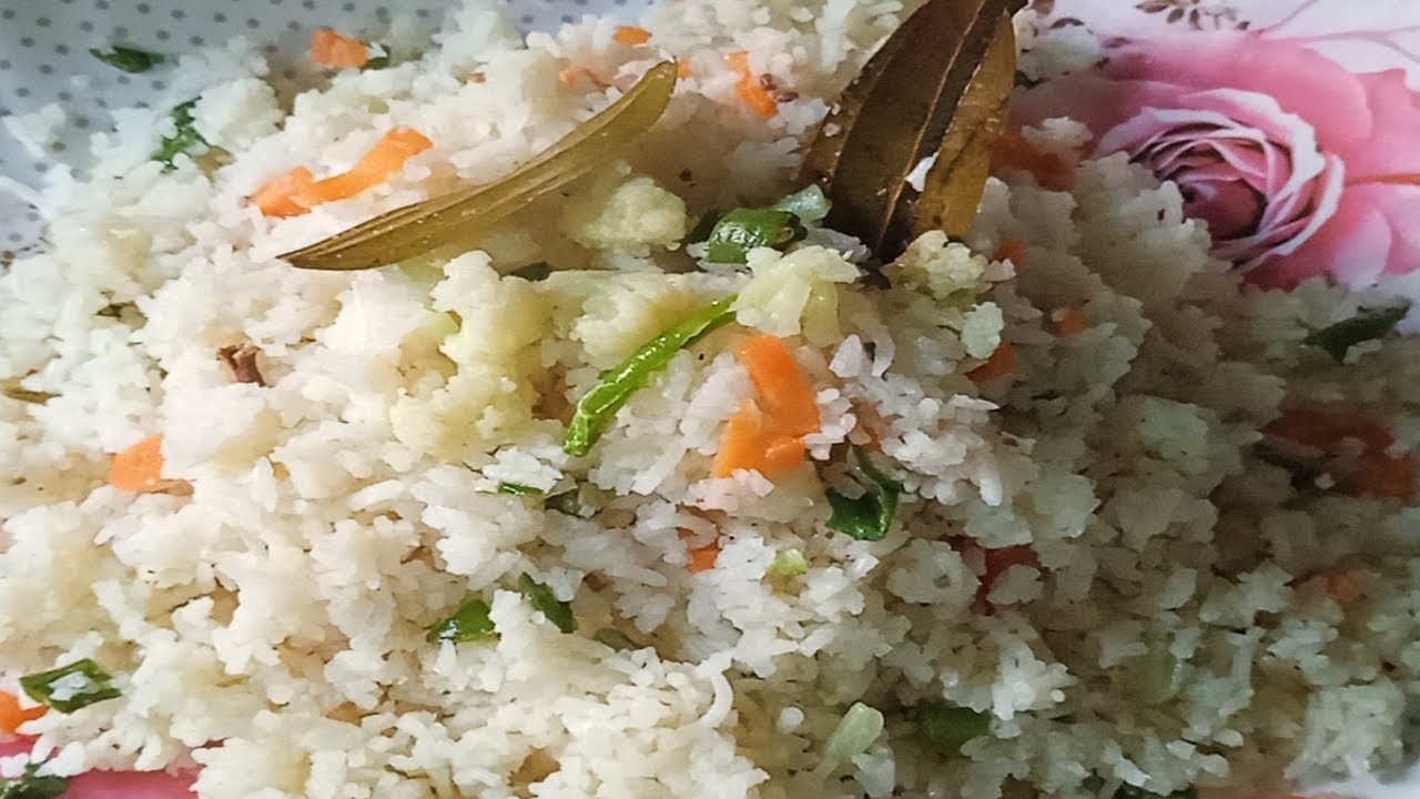 Easy Process Of Vej Fried Rice....... - YouTube
