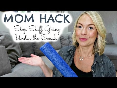 MOM HACKS - STOP STUFF GOING UNDER THE COUCH HACK