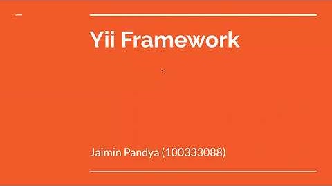 YII PHP MVC FRAMEWORK