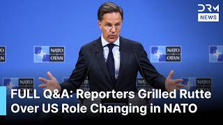 FULL Q&A: Reporters Confronted Rutte Over US Role Changing in NATO Force Model Shift | AC1B