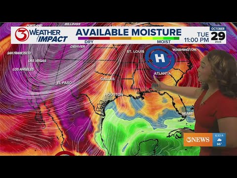 Rain chances creep in as we approach Halloween - YouTube