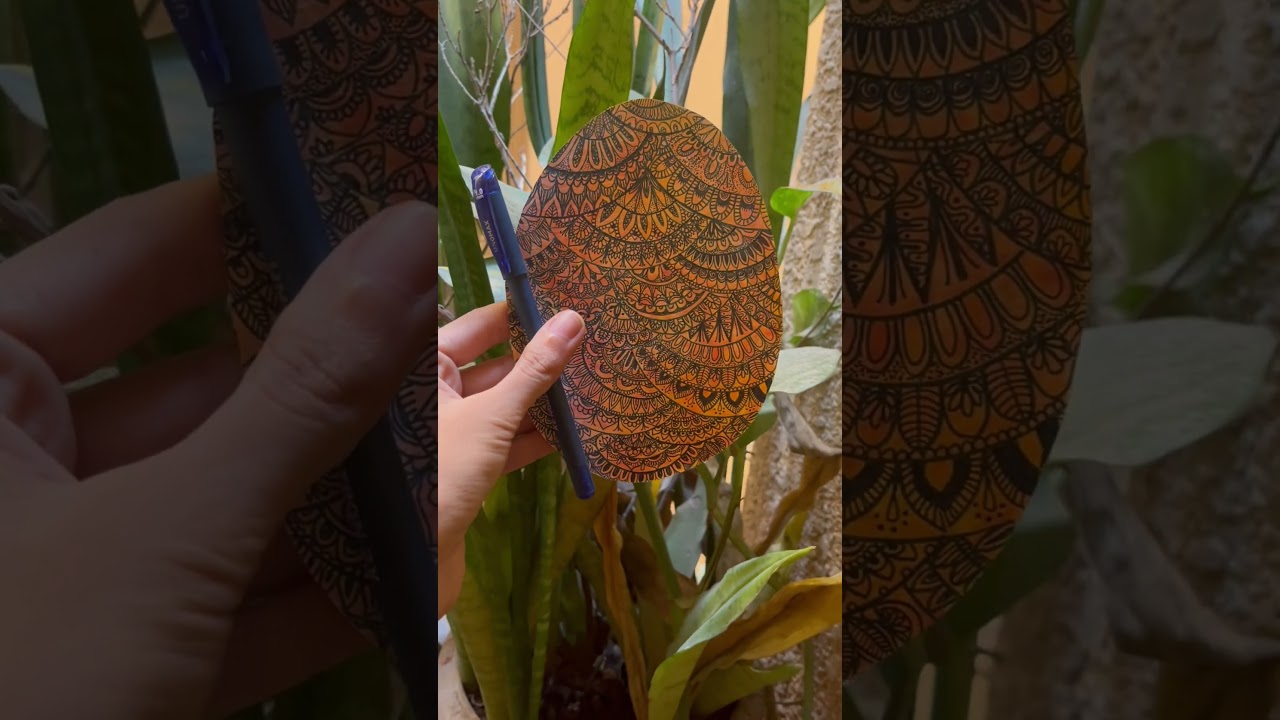 🥚 Make this Easter Egg Mandala ✍🏼 Relaxing DIY Art