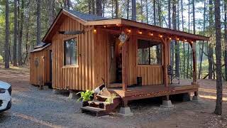 Off grid cabin tiny home tour PART 2