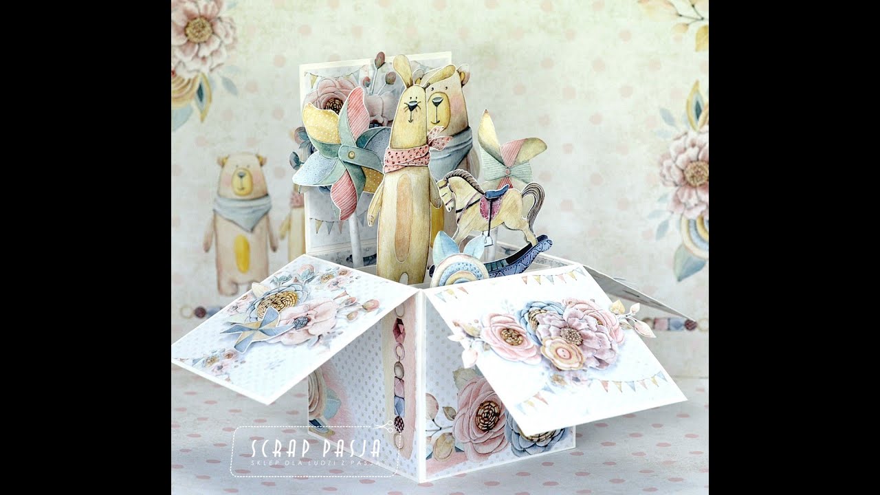 Scrapbooking Tutorial PopUp kartka pudełko - dla Scrap Pasja