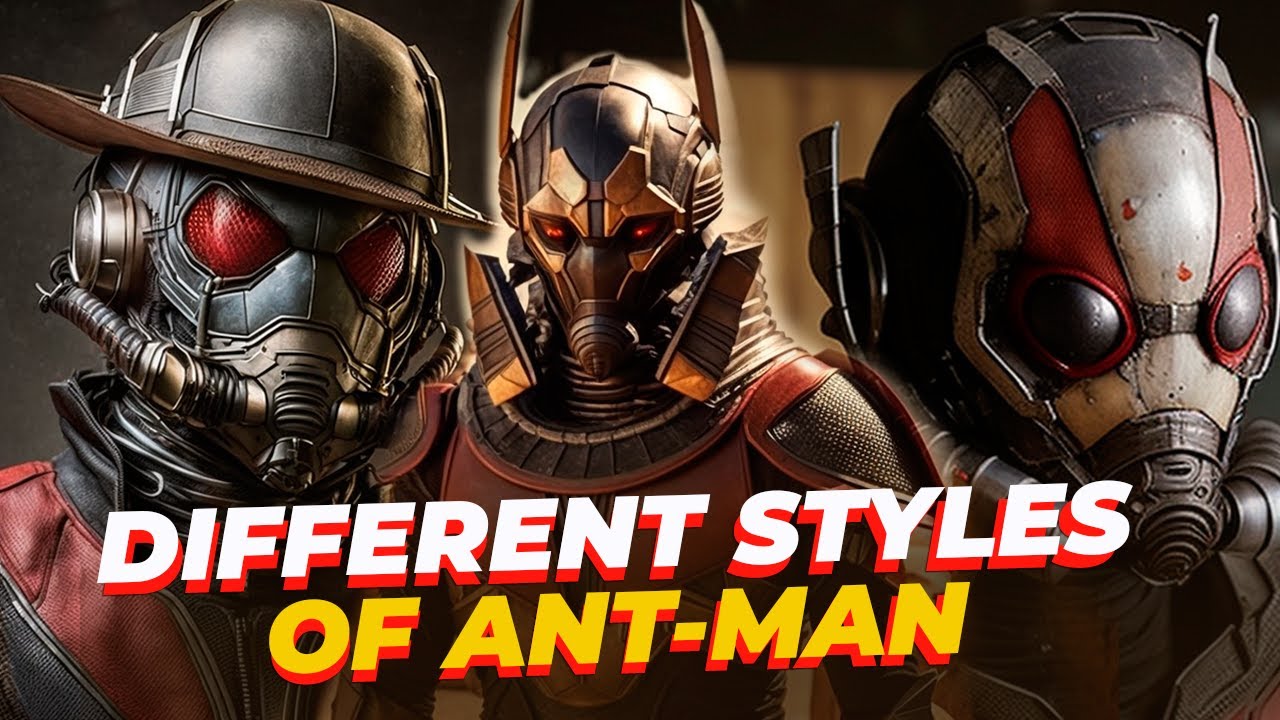 ANT-MAN in different styles || AI art + photoshop
