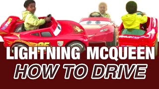 Devin Drives Lightning Mcqueen Power Wheels