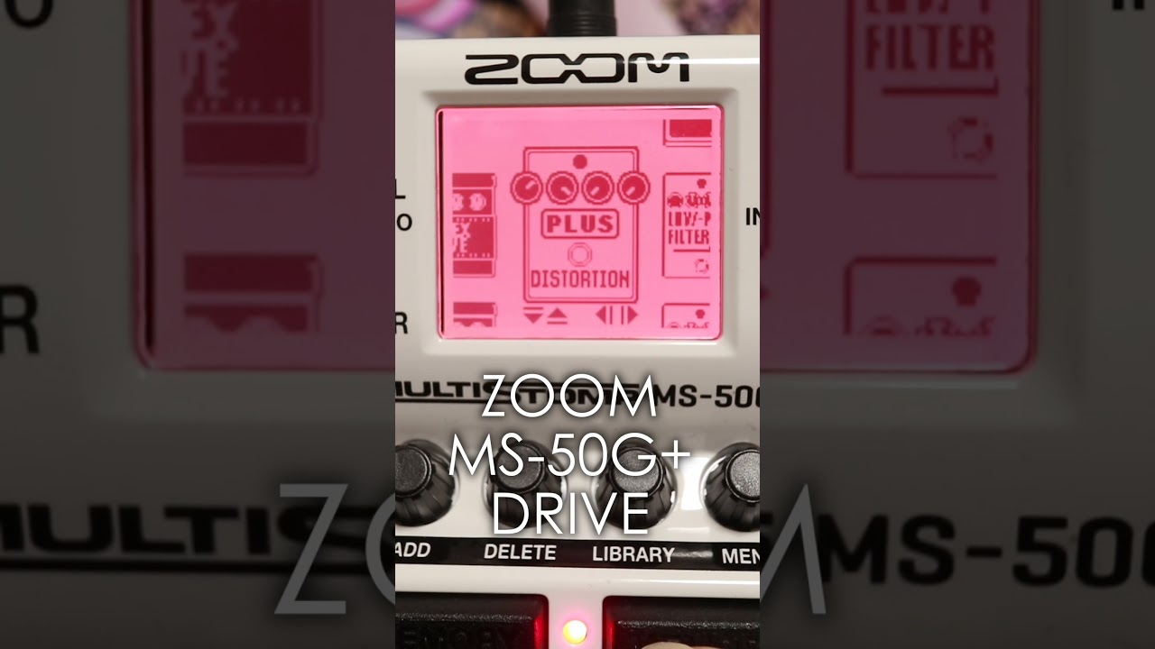 ZOOM MS-50G+🎸歪み系一覧 #zoomms50gplus #guitarpedals
