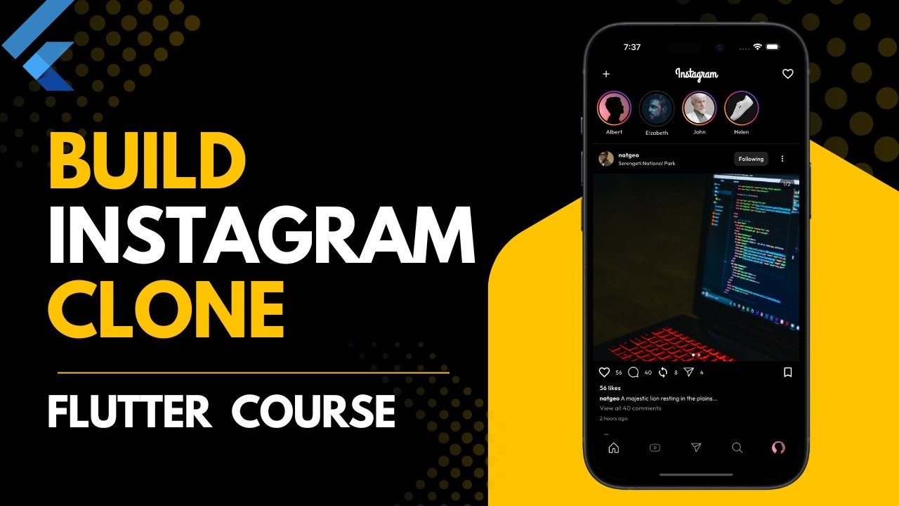 Part 3 | Flutter Instagram Clone | Login Page | Flutter Tutorial ...