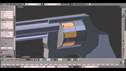 Blender 3D 2.56 | Gun Tutorial "Revolver" | Part 2/2