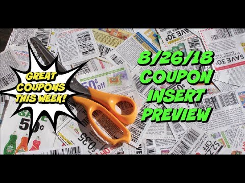 8/26/18 COUPON INSERT PREVIEW | 3 INSERTS | P&G COUPONS!