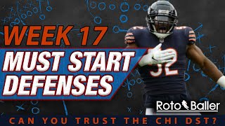 Defense (D/ST) Start Em / Sit Em - Fantasy Football Week 17