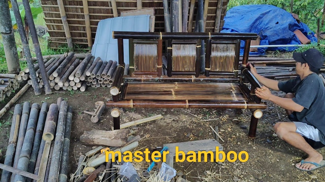 Membuat kursi santai estetik dari bambu