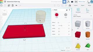 3D Name Tag Design with Tinkercad
