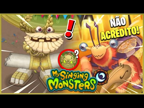 My Singing Monsters: Abelha besteira Epica, Wubbox da ilha Terra e Mais  Monstros na ilha de Ouro 