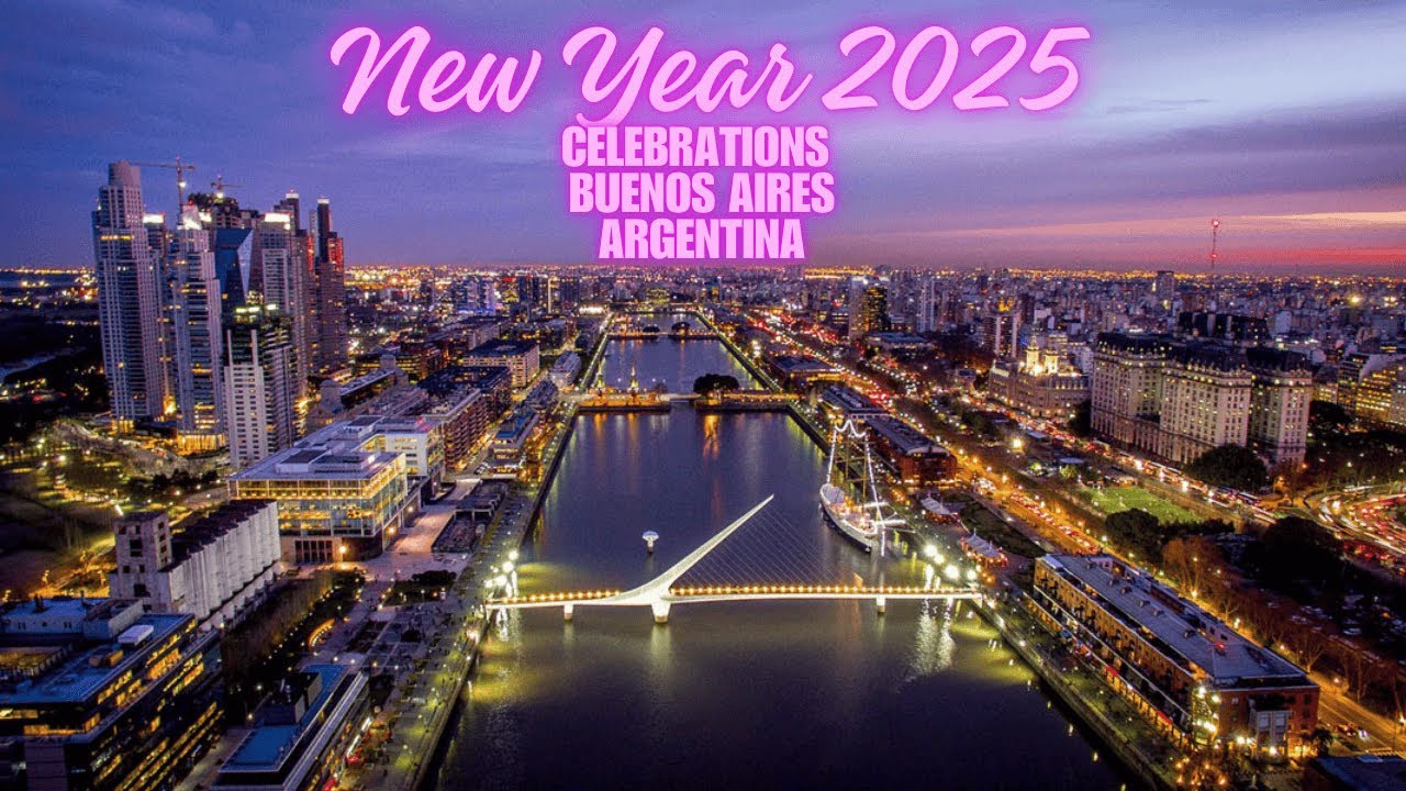 Argentina | New Year Celebration | New Year 2025 | Buenos Aires | Women's Bridge | Firework