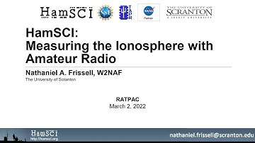 Measuring the Ionosphere with Amateur Radio