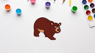 Ayı Nasıl Çizilir? - Ayı Boyama - How to draw Bear