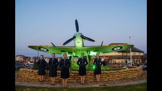 The DDay Darlings perform with the Spitfire for Battle of Britain 80th Anniversary