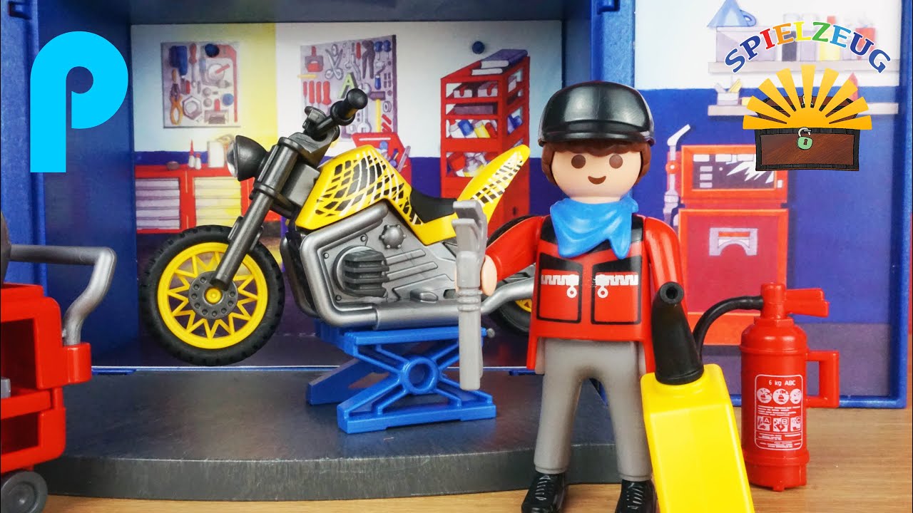 Motorrad Action Film motorradwerkstatt 6157 playmobil city action film Motorrad Action Film motorradwerkstatt 6157 playmobil city action film