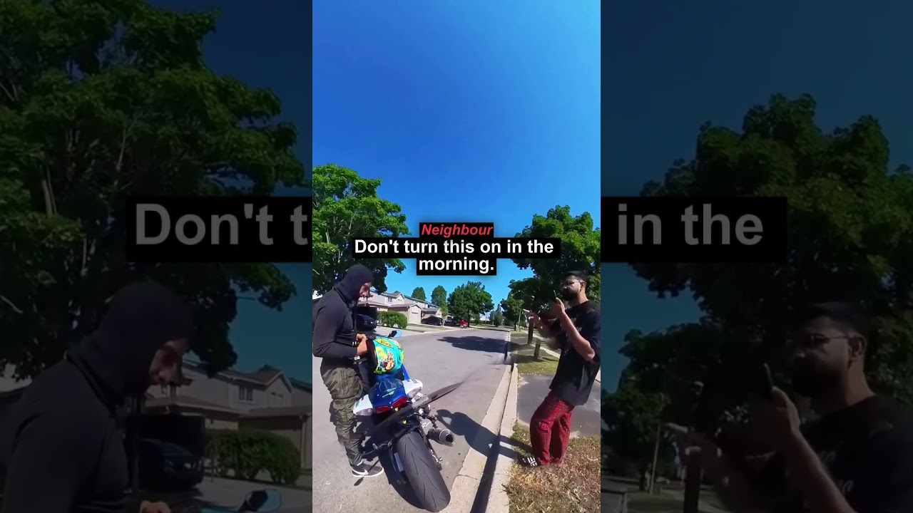 Biker Deals With an Angry Neighbor