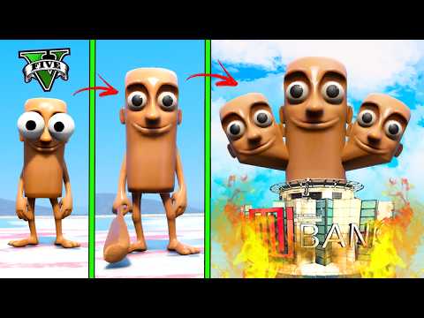 ATUALIZEI o TUNG TUNG TUNG SAHUR FRACO até o GIGANTE TUNG de 3 CABEÇAS no GTA 5 !