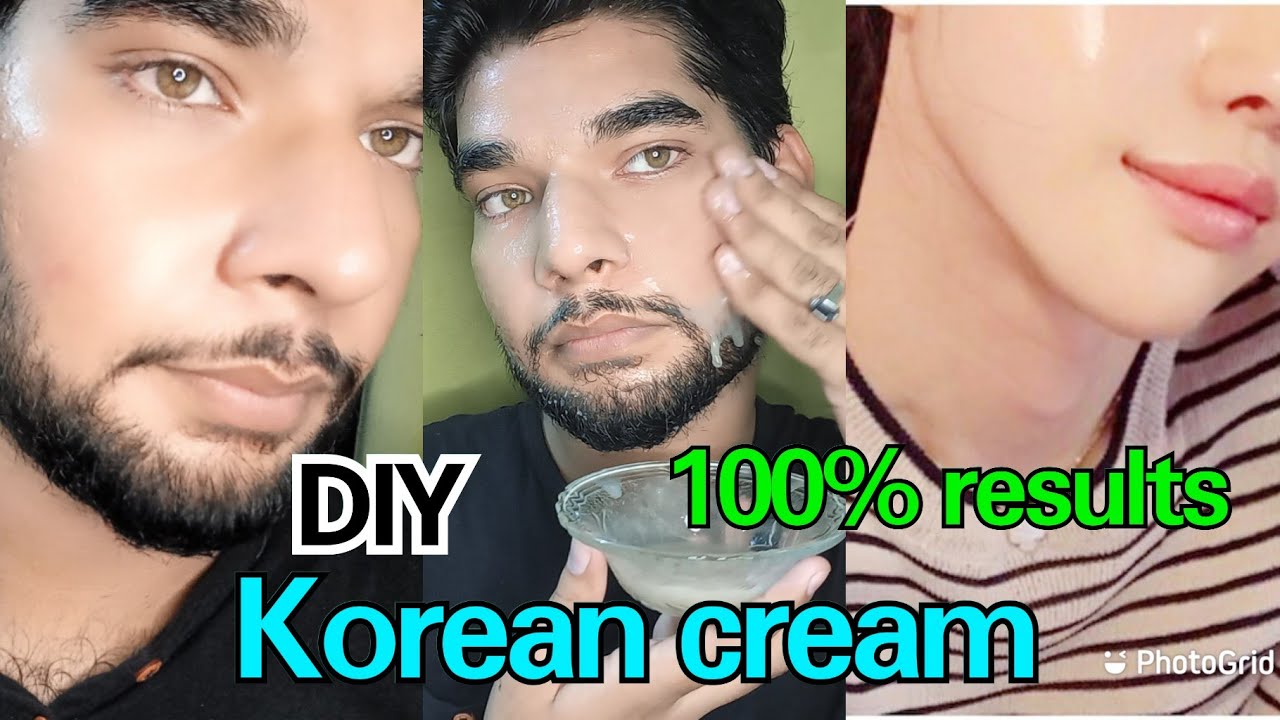 Homemade korean rice creamrice face mask for skin whitening YouTube