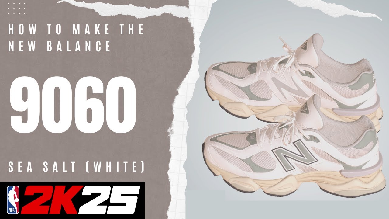 Make the New Balance 9060 Sea Salt (White) | NBA 2K25 Next Gen Shoe Creator