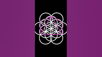 2D Egg Of Life contains 3D Platonic Solids #octahedron #geometry #sacredgeometry  #animation