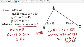 3.7 Angle-Side Theorems
