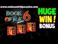 BIG WIN !! BOOK OF RA 6 SLOT CASINO BONUS ROUND !!