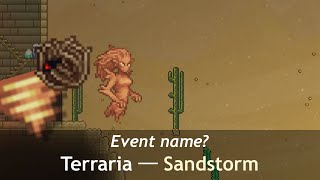 How to avoid getting pushed by Sandstorm in Terraria..? ─ It's just an downgrade of rain...