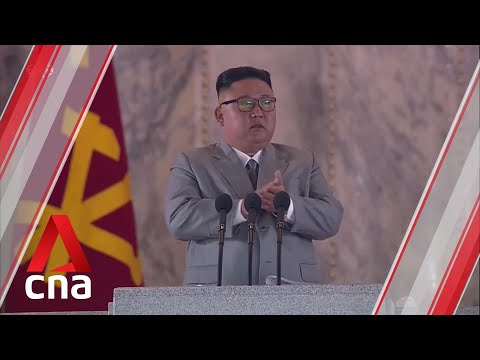 North Korean leader Kim Jong Un is visibly emotional while giving speech